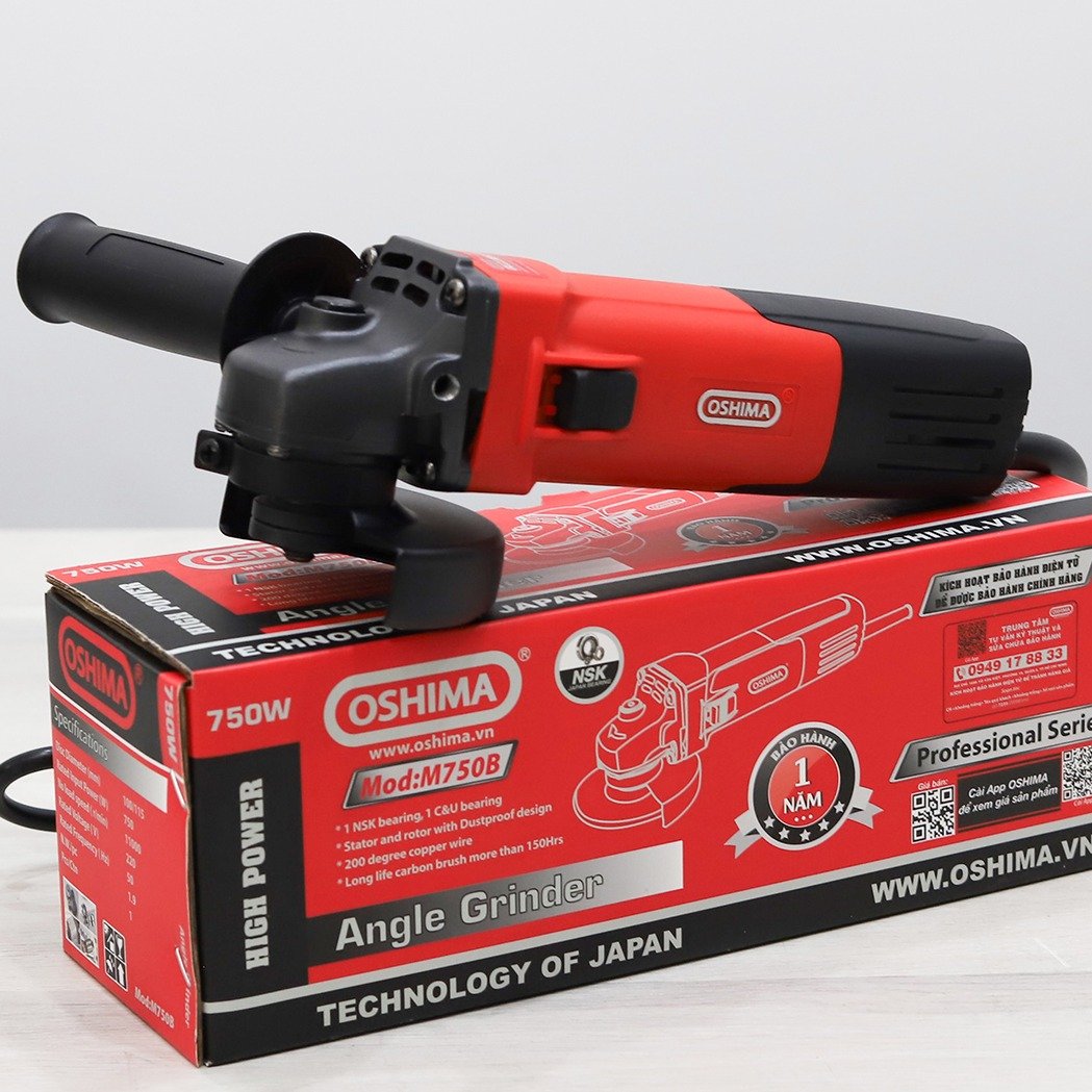 Máy mài Oshima M750B 750W Đỏ Điện 1 pha
