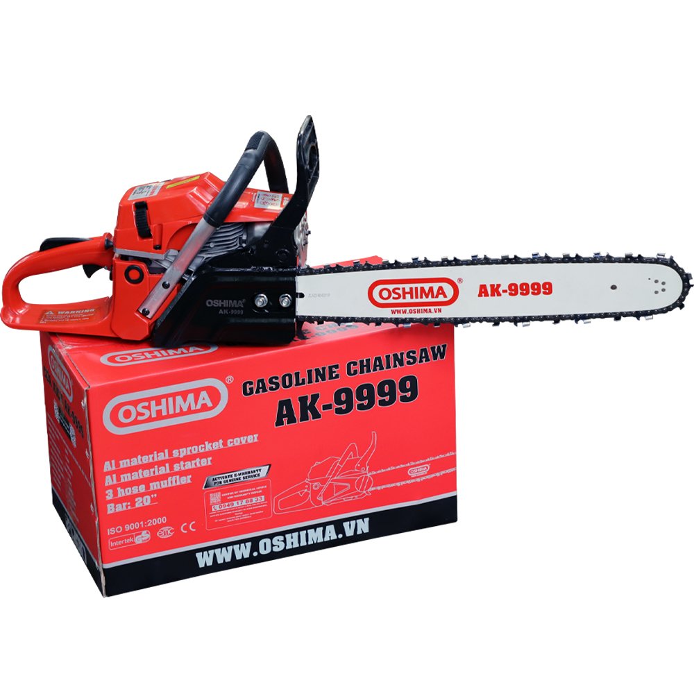 Cưa xích Oshima AK9999 2.5kW Đỏ 2 thì