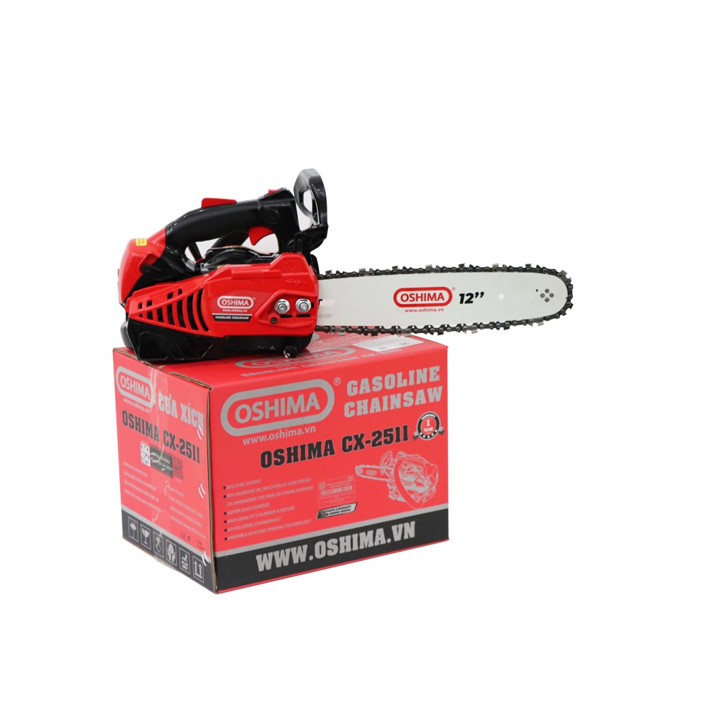 Cưa xích OSHIMA CX-2511 25cc Đỏ-đen