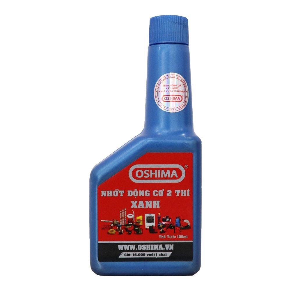 Nhớt Oshima 2T, 100ml Xanh đậm 2 thì