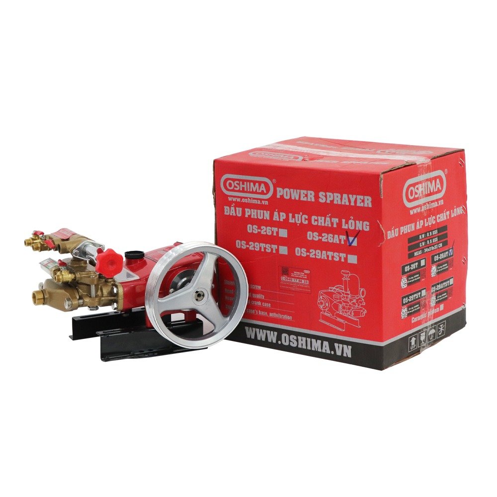 Đầu phun áp lực chất lỏng Oshima OS26AT 1.0HP Đỏ (hoạt động bằng sức kéo động cơ)