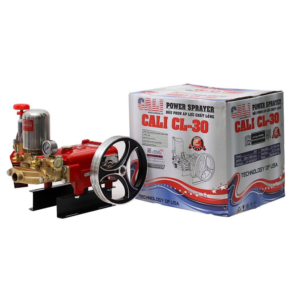 Đầu phun áp lực chất lỏng CALI CL-30 2.0HP Đỏ (hoạt động bằng sức kéo động cơ)