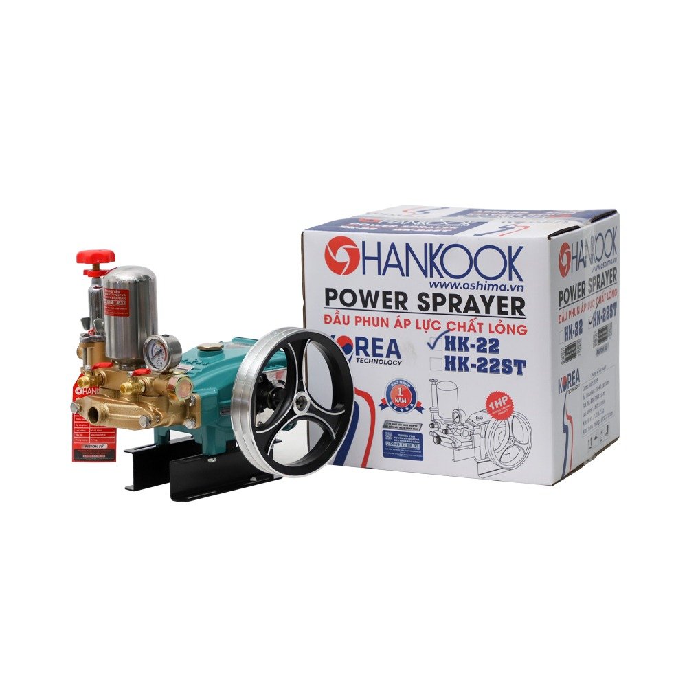 Đầu phun áp lực chất lỏng HANKOOK HK-22 1.0HP Xanh đậm (hoạt động bằng sức kéo động cơ)