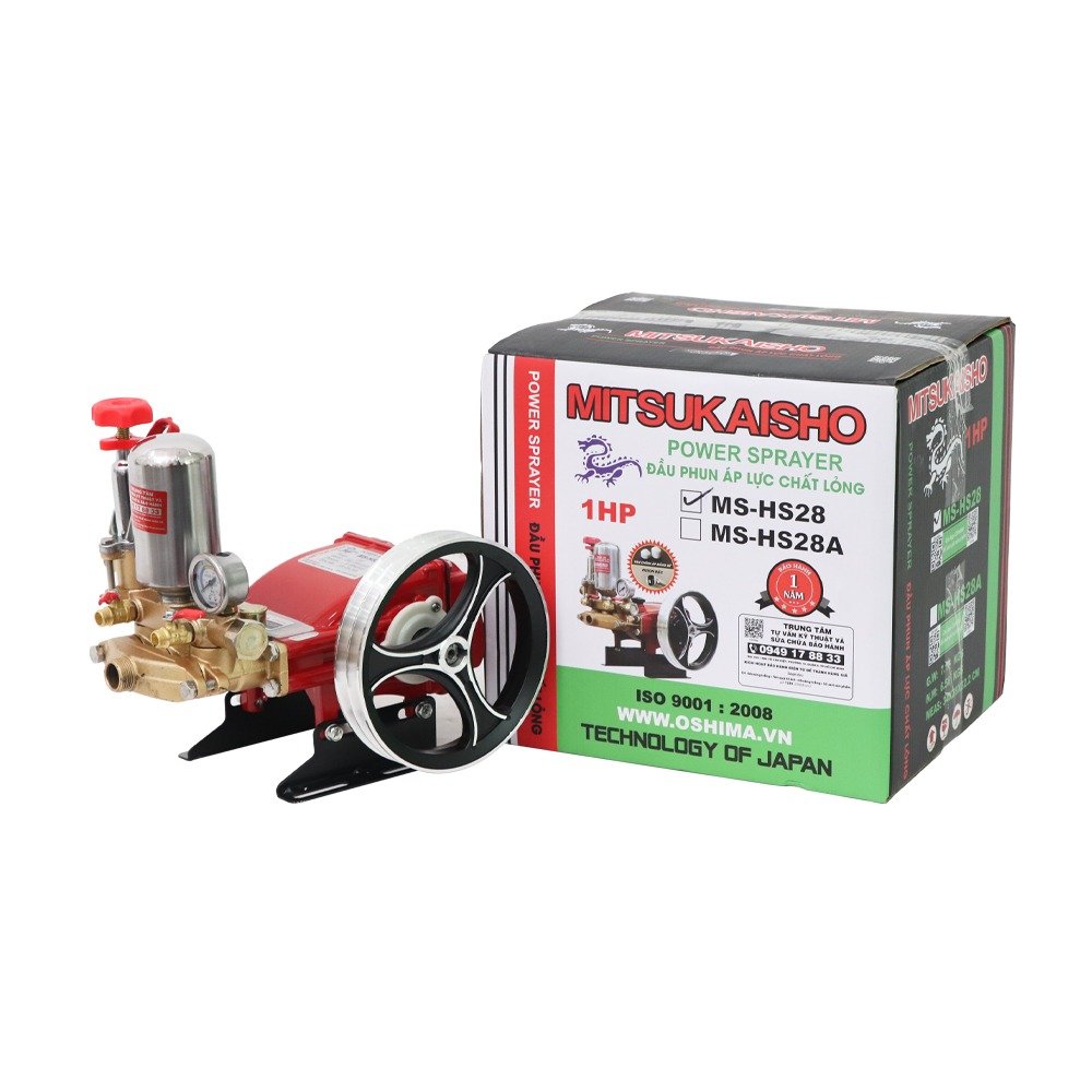 Đầu phun áp lực chất lỏng MITSUKAISHO MS-HS28 1.0HP Đỏ