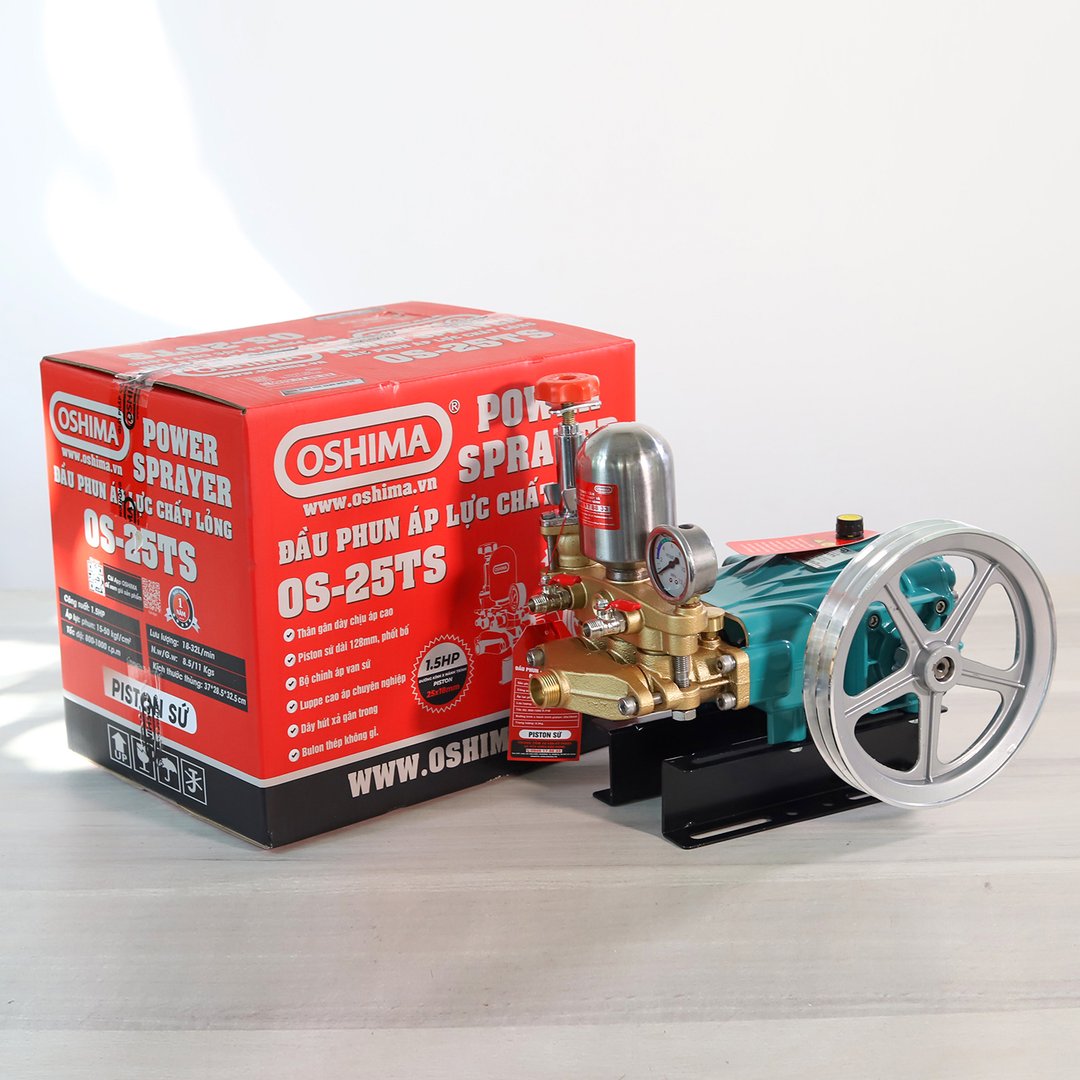 Đầu phun áp lực chất lỏng OSHIMA OS-25TS 1.5HP Xanh đậm (hoạt động bằng sức kéo động cơ)