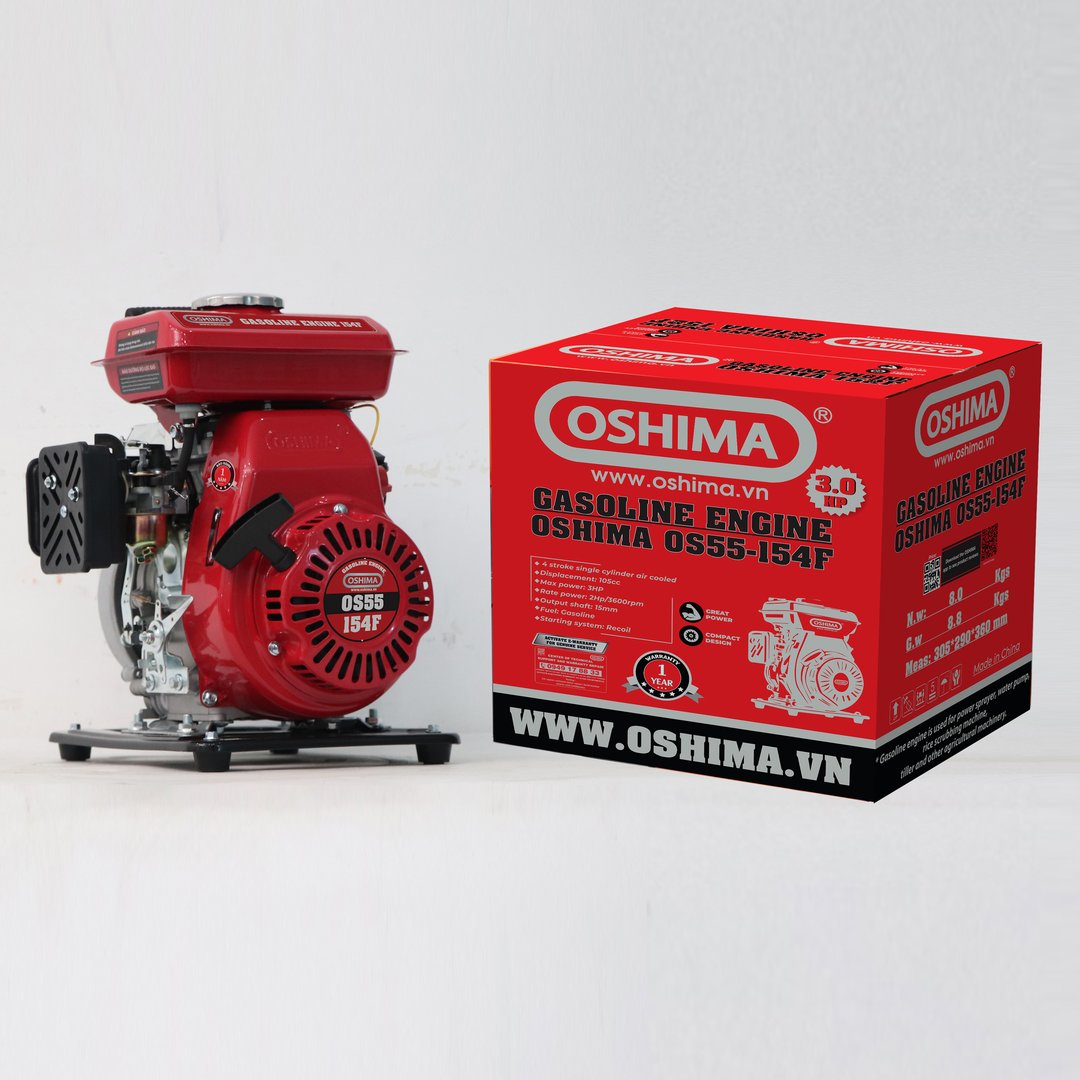 Máy nổ OSHIMA OS55-154F Đỏ 4 thì