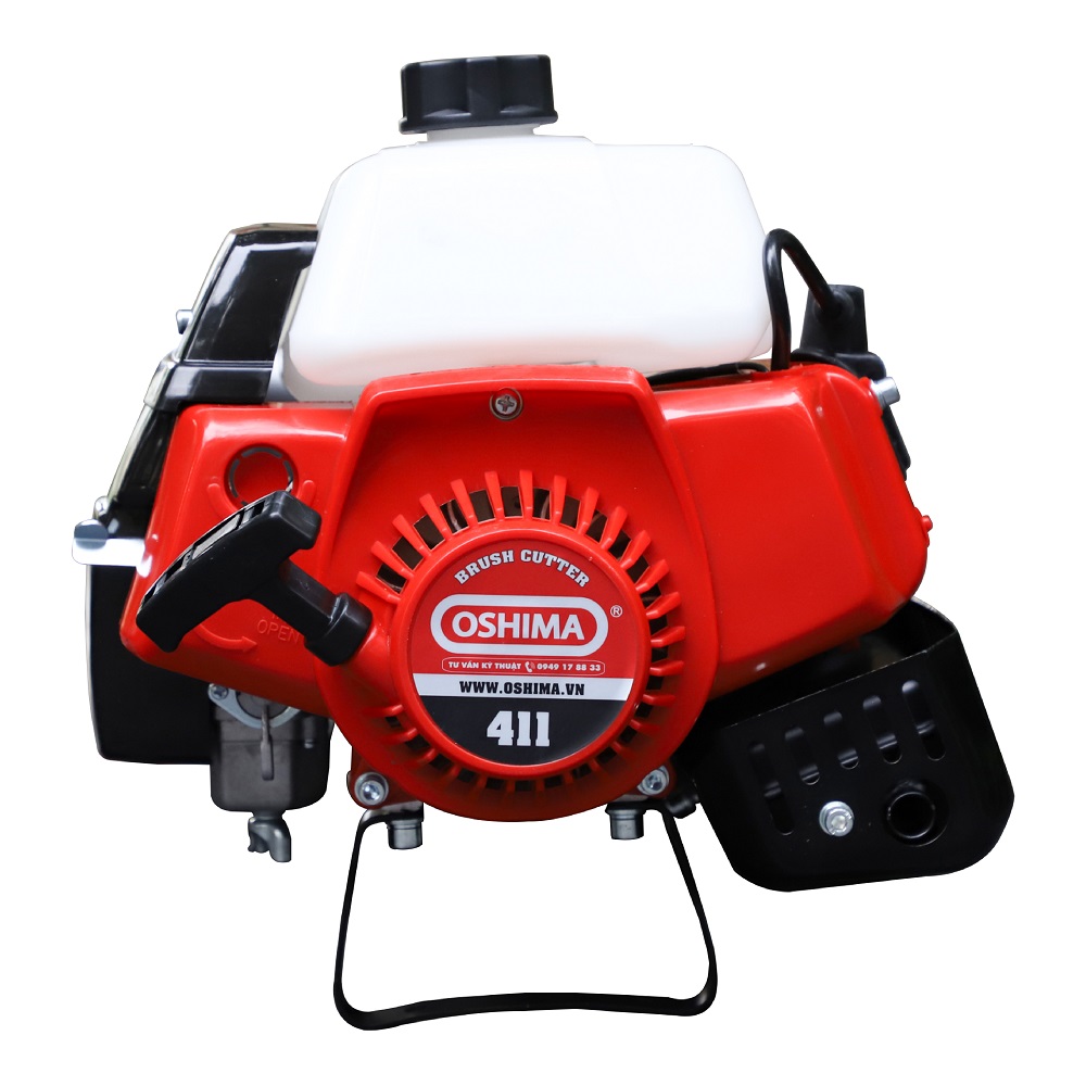 Máy phát cỏ Oshima 411 1.45KW Đỏ-đen 2 thì (rời, xoay)