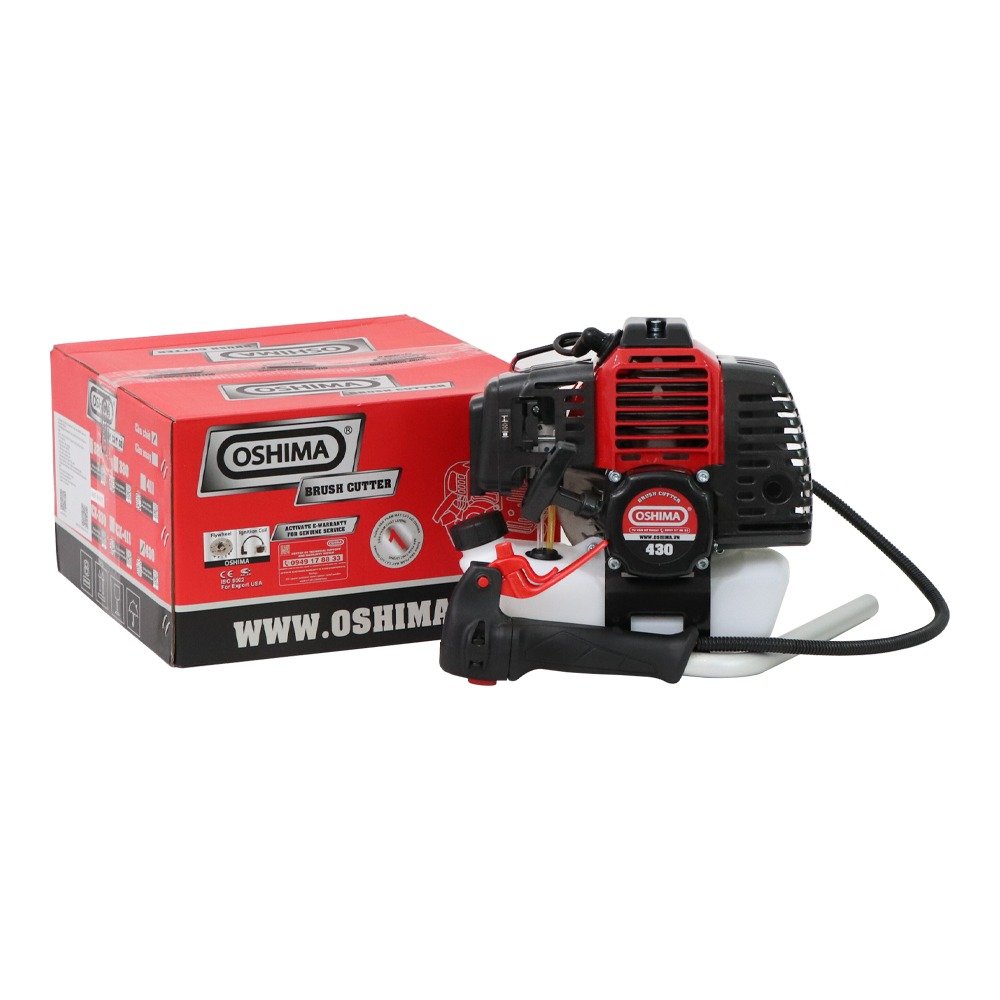 Máy phát cỏ Oshima 430 1.25KW Đỏ-đen 2 thì (rời, chết)