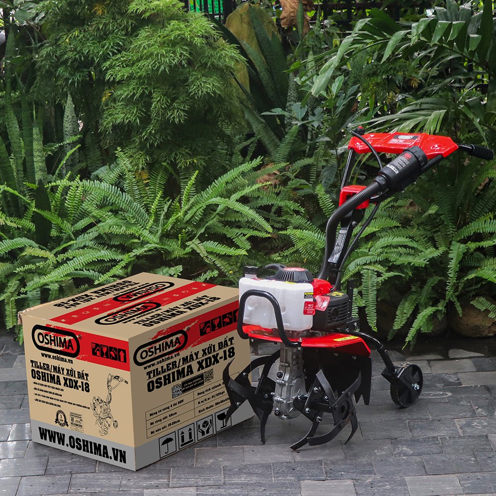 Máy làm đất OSHIMA XDX-18 4.0HP Đỏ