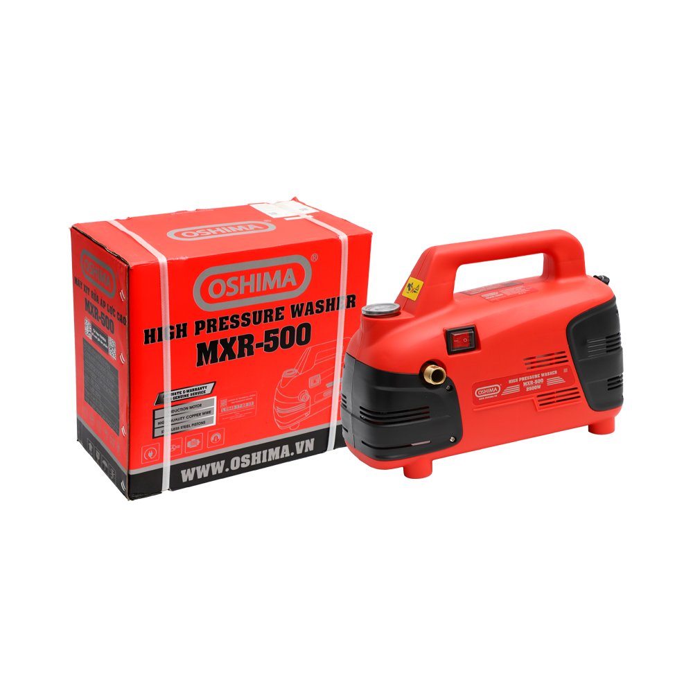Máy rửa xe Oshima MXR500 2.5kW Đỏ Điện 1 pha
