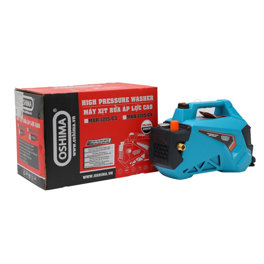 Máy rửa xe OSHIMA MXR-1215-C4 2.8kW Xanh