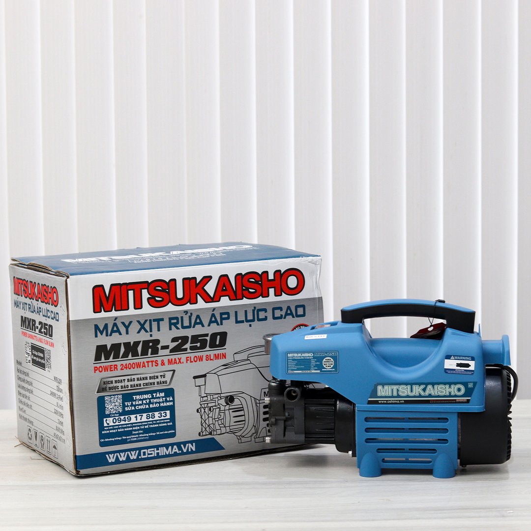 Máy rửa xe MITSUKAISHO MXR250 2.4KW Xanh Điện 1 pha