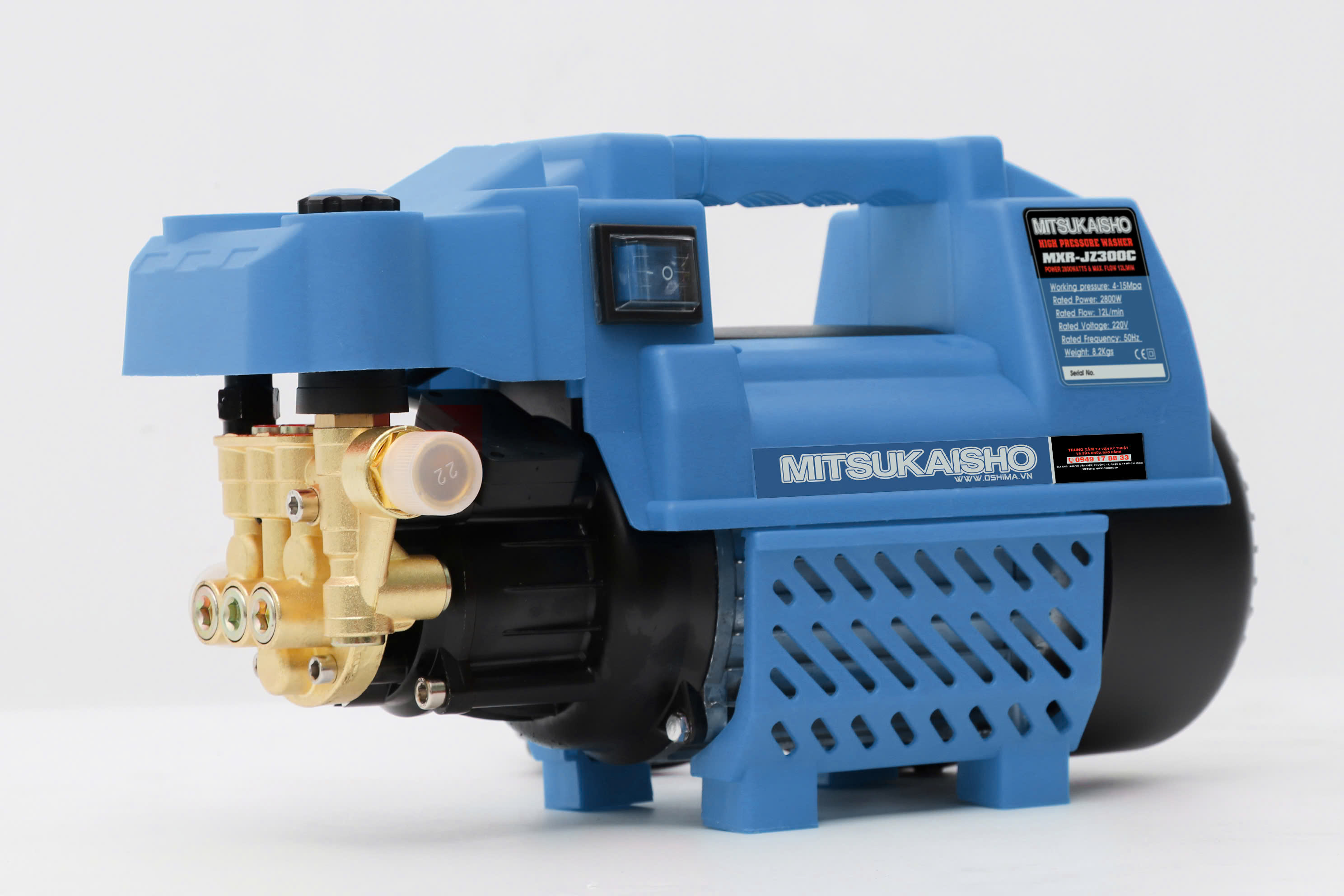 Máy rửa xe MITSUKAISHO MXR-JZ300C 2.8kW Xanh Điện 1 pha