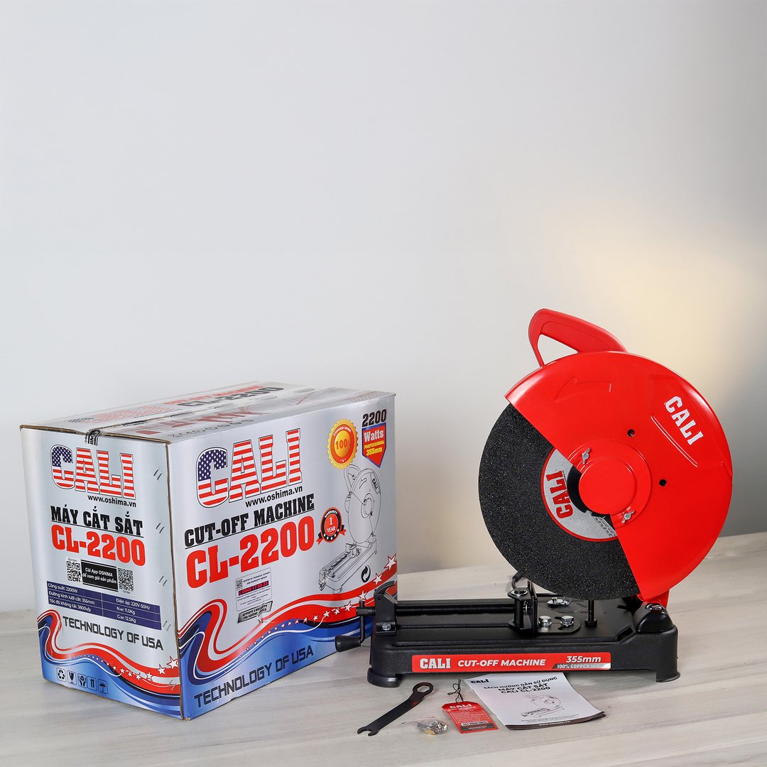 Cắt sắt CALI CL-2200 2.2kW Đỏ-đen Điện 1 pha