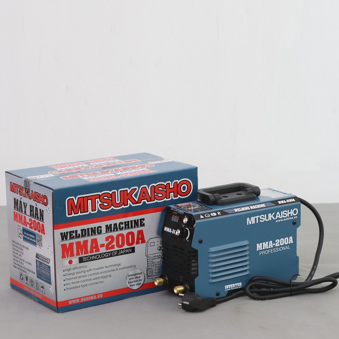 Máy hàn điện tử MITSUKAISHO MMA-200A 5.5KVA Xanh