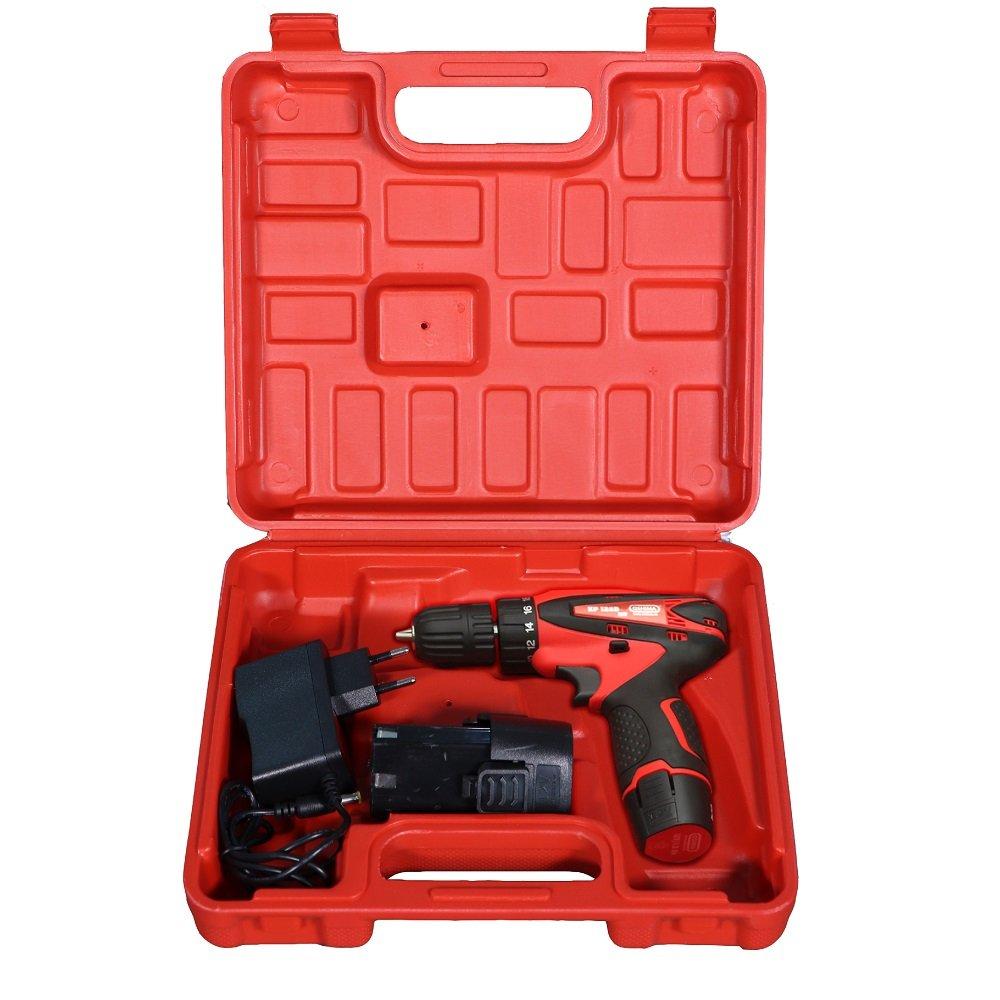 Máy khoan vặn vít pin Oshima KP12SD Đỏ Pin lithium