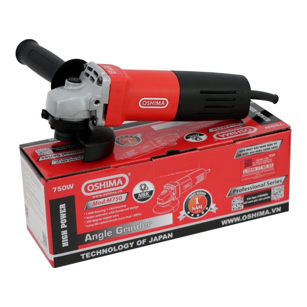 Máy mài Oshima M750 750W Đỏ Điện 1 pha