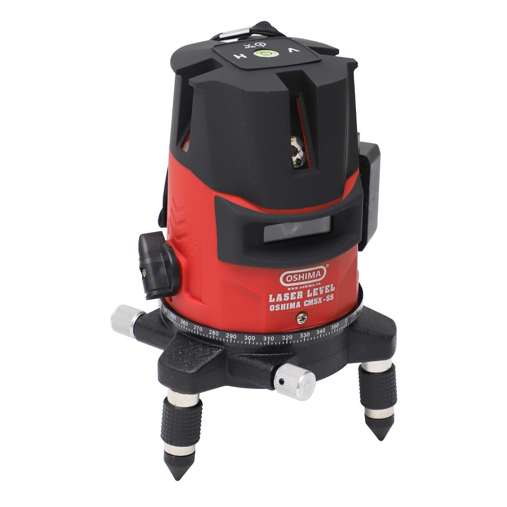 Máy laze Oshima CM5X-SS Đỏ Pin lithium