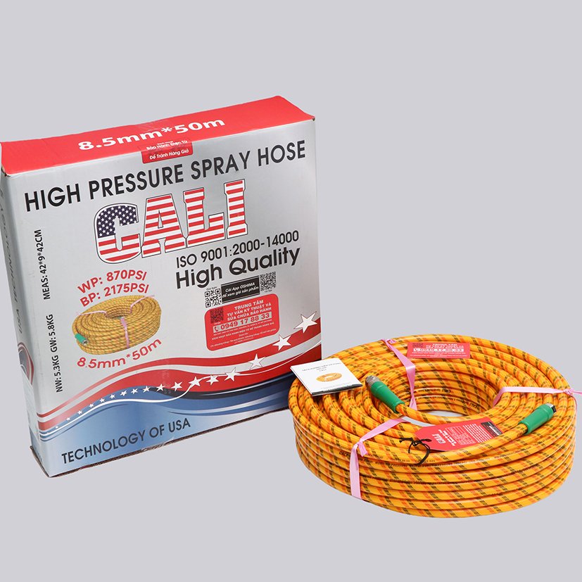 Dây hơi Cali 8.5mm x 50m Vàng