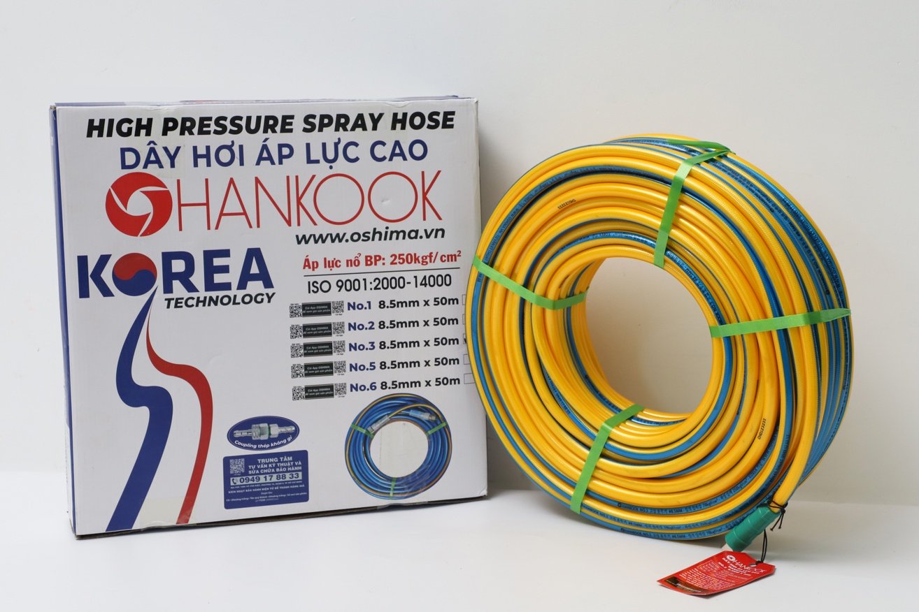 Dây hơi Hankook No.3 8.5mm x 50m Vàng