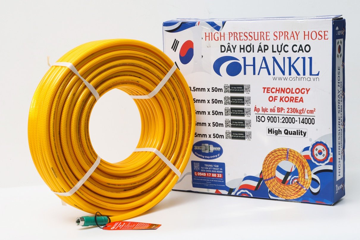 Dây hơi Hankil No.6 8.5mm x 50m Vàng