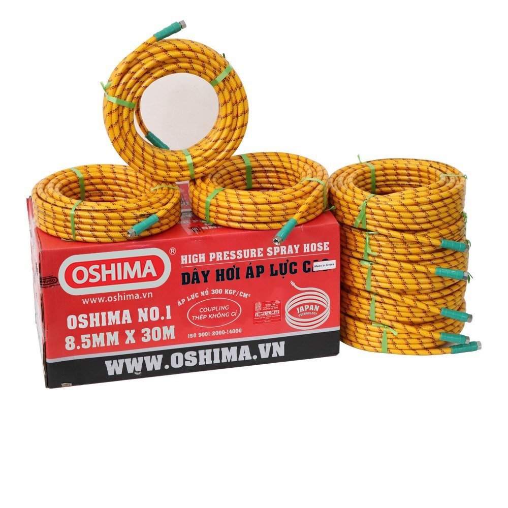 Dây hơi Oshima No.1 8.5mm x 30m Vàng