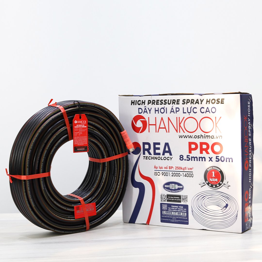 Dây hơi HANKOOK Pro 8.5mm x 50m Đen