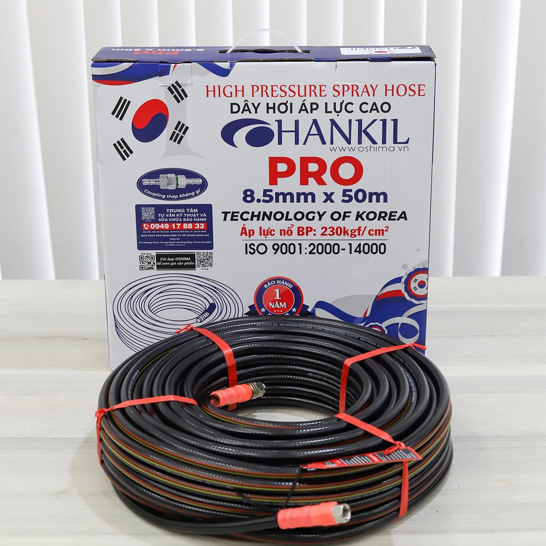 Dây hơi HANKIL Pro 8.5mm x 50m Đen