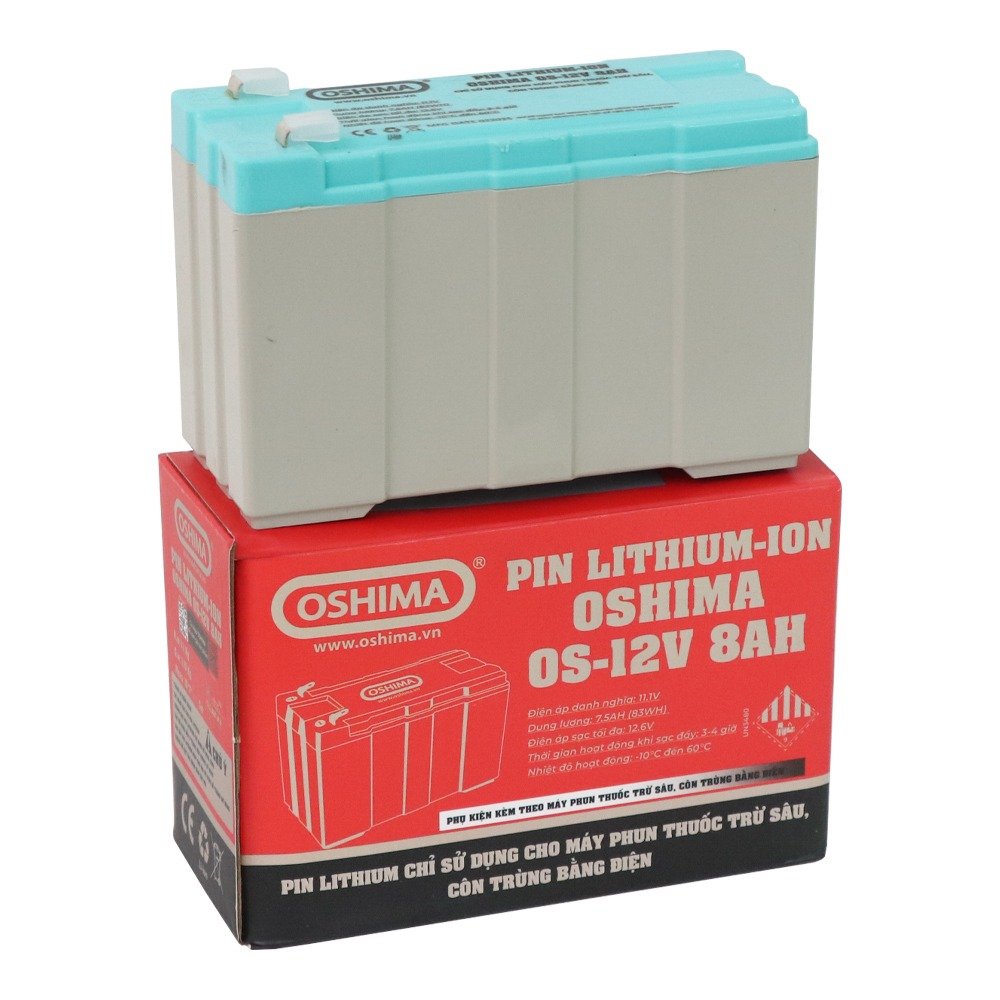 Pin lithium OSHIMA PRO-12V8Ah